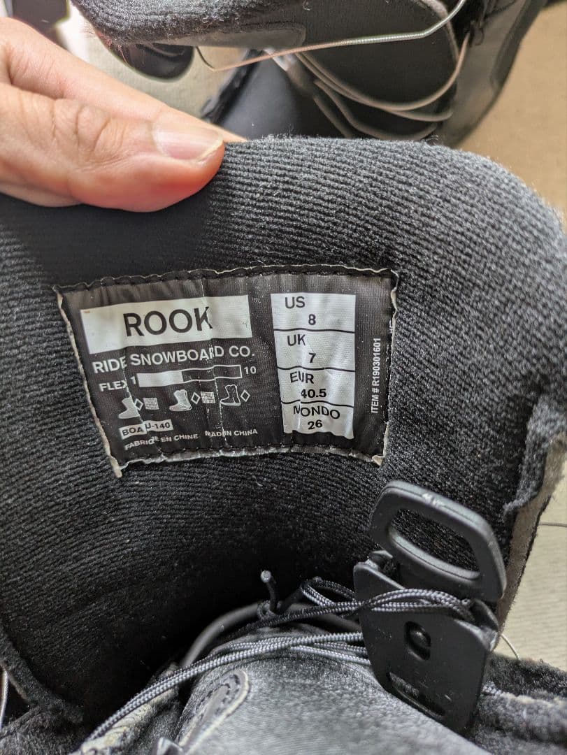 【ほぼ新品 50%オフ】RIDE ROOK スノーボードブーツ US 8