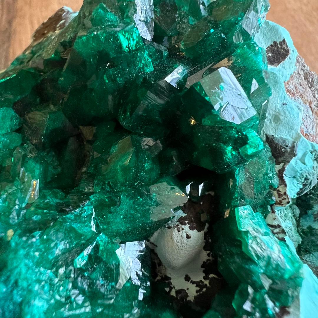 ハイクオリティ ダイオプテーズ クリソコラ 共生 鉱物 標本 原石