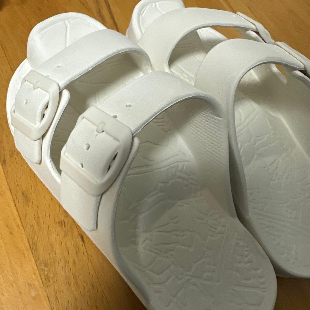 Racbaki ラクバキ　イージーサンダル ラップ ホワイト　Mサイズ