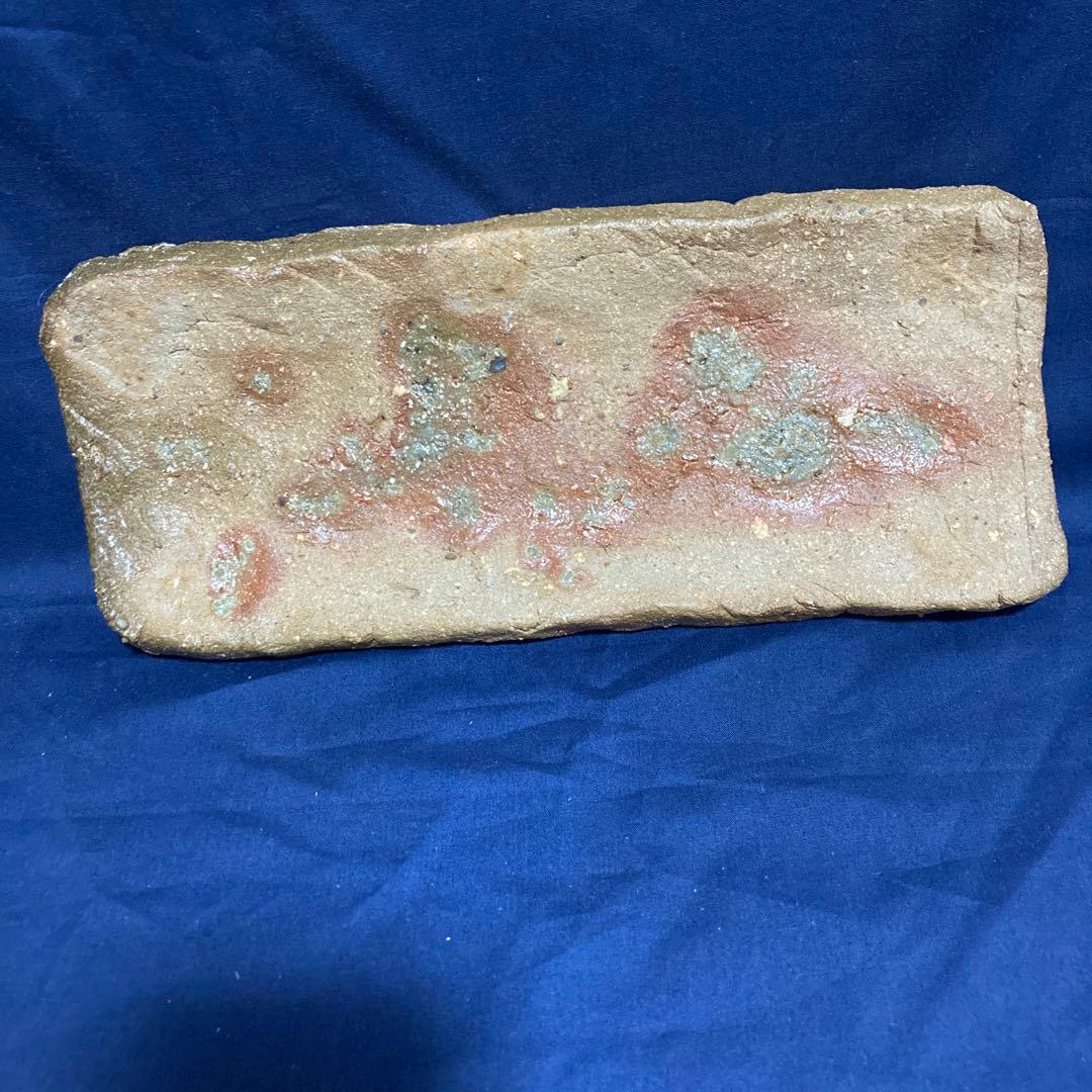 週末SAIE❗️國吉清尚　焼き締め珊瑚紋　板皿　向付