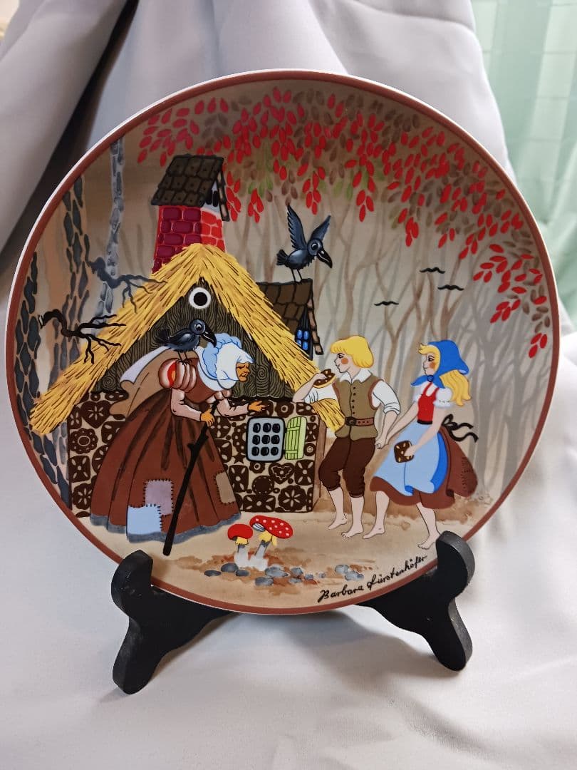 ✨ドイツ製グリム童話絵皿 　４枚　豆皿1枚プレゼント✨