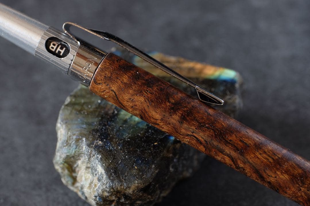 PG5木軸カスタム0226　高村杢工房 製図用シャープペンシル　バチックマンゴー