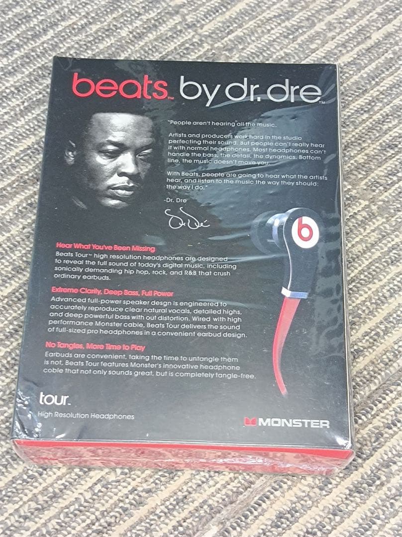 八6037【未使用品】beats by dr.dre tour イヤホン