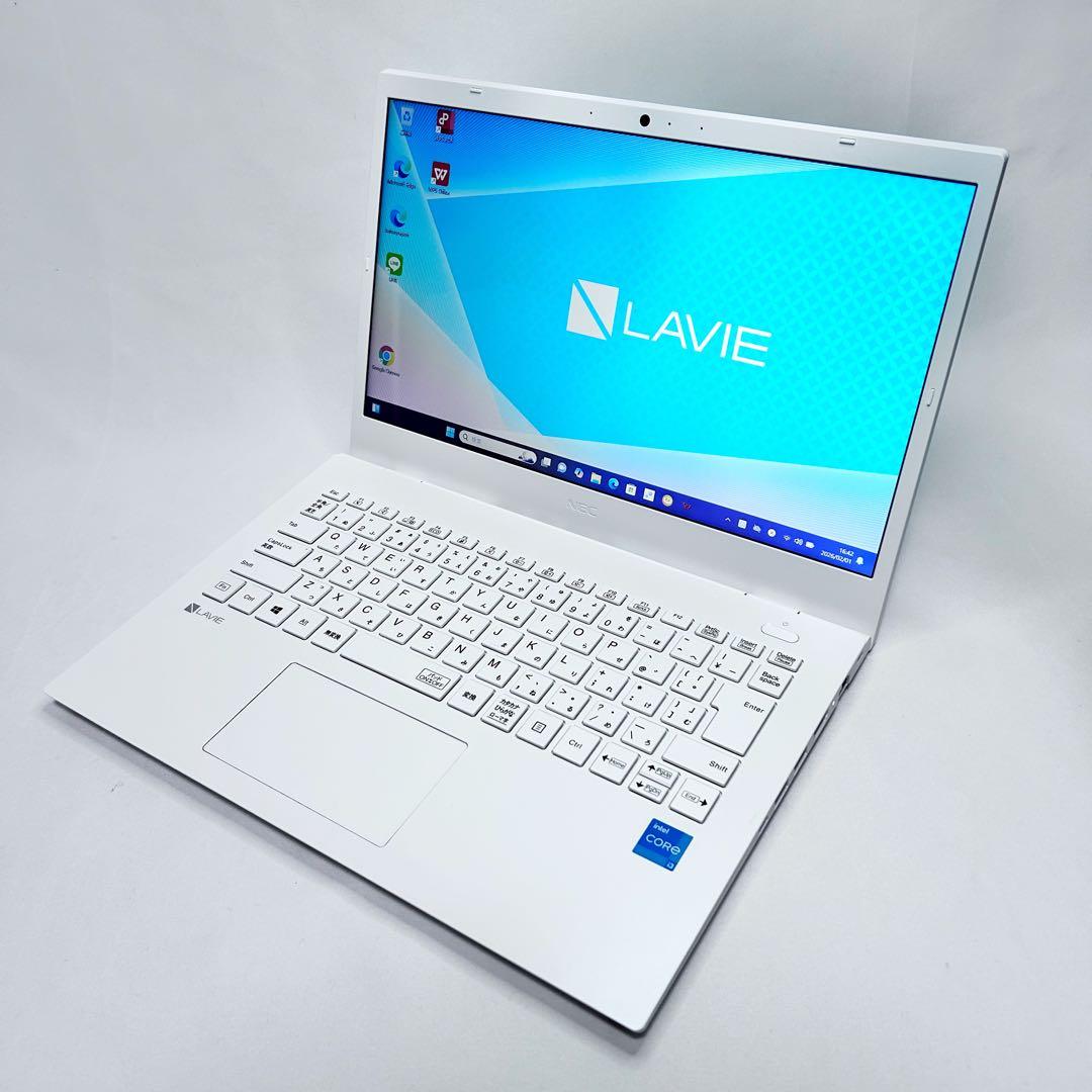 【美品】パールホワイトNEC LAVIE｜SSD256GB｜2021年製
