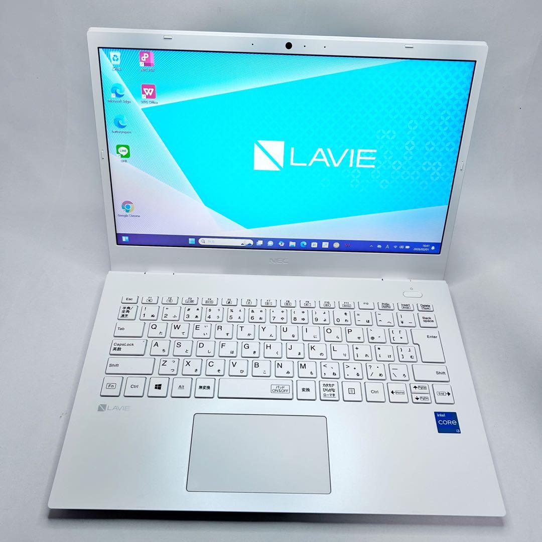 【美品】パールホワイトNEC LAVIE｜SSD256GB｜2021年製