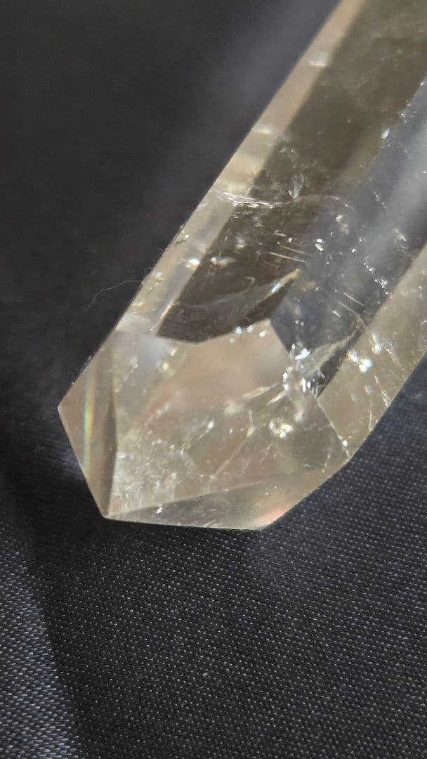 透明クリスタルポイント(レインボー入)