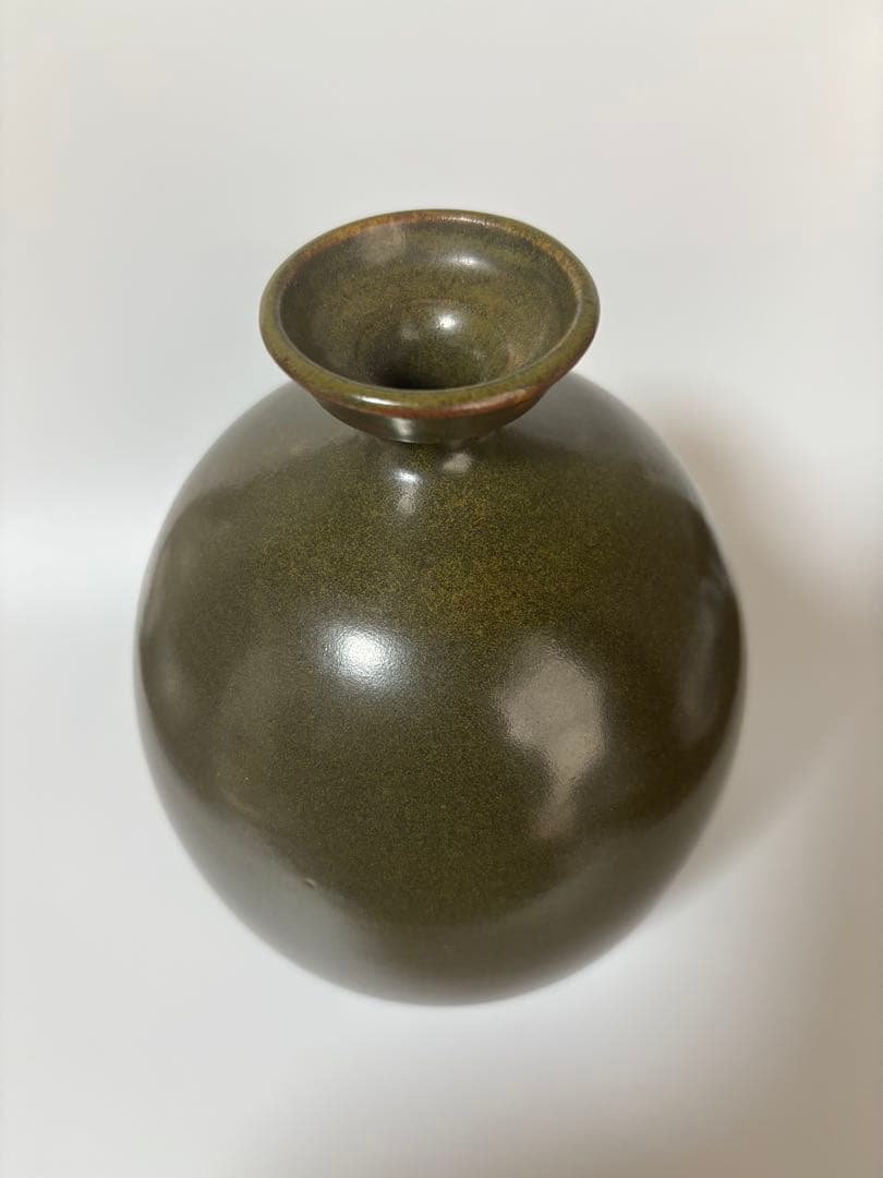 薩摩焼　沈壽官　壽官　花入　徳利　高さ18cm×幅13cm