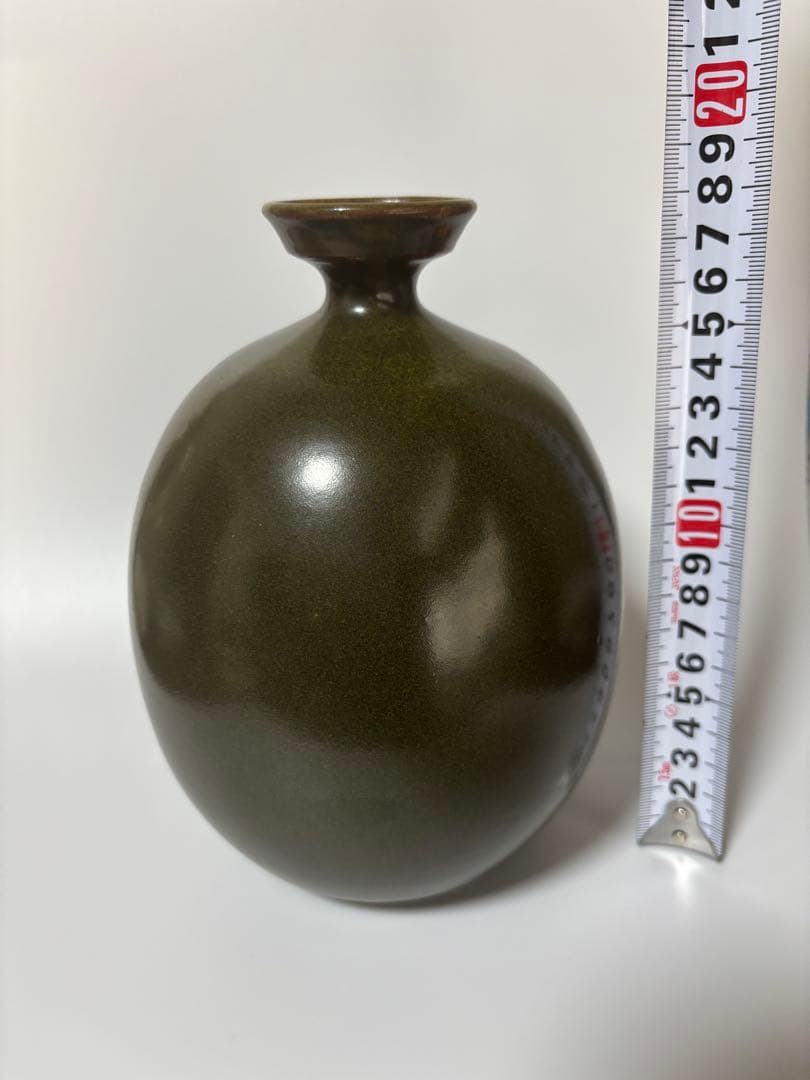 薩摩焼　沈壽官　壽官　花入　徳利　高さ18cm×幅13cm
