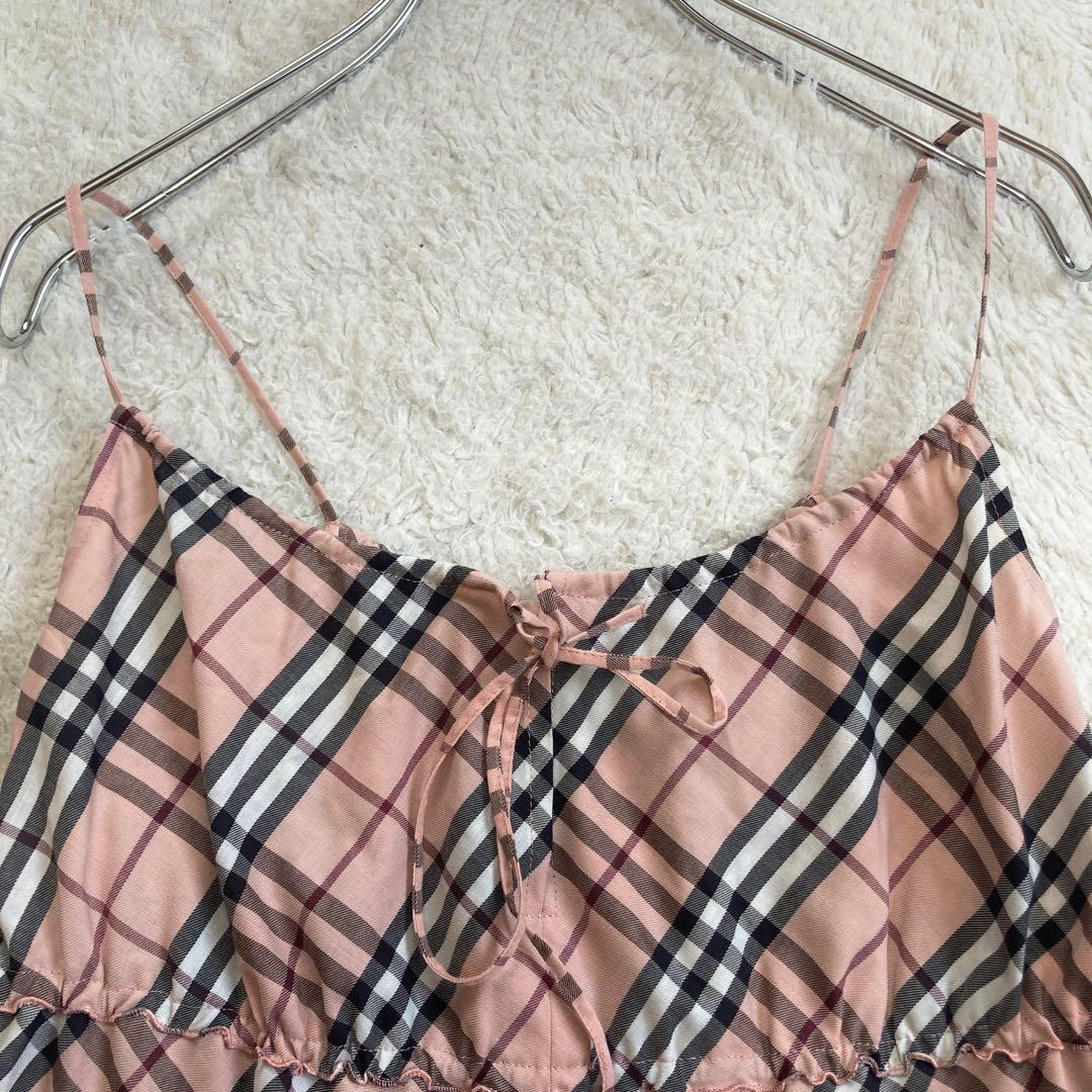 希少美品✨バーバリーブルーレーベル　キャミソール　ミニスカート　セットアップ