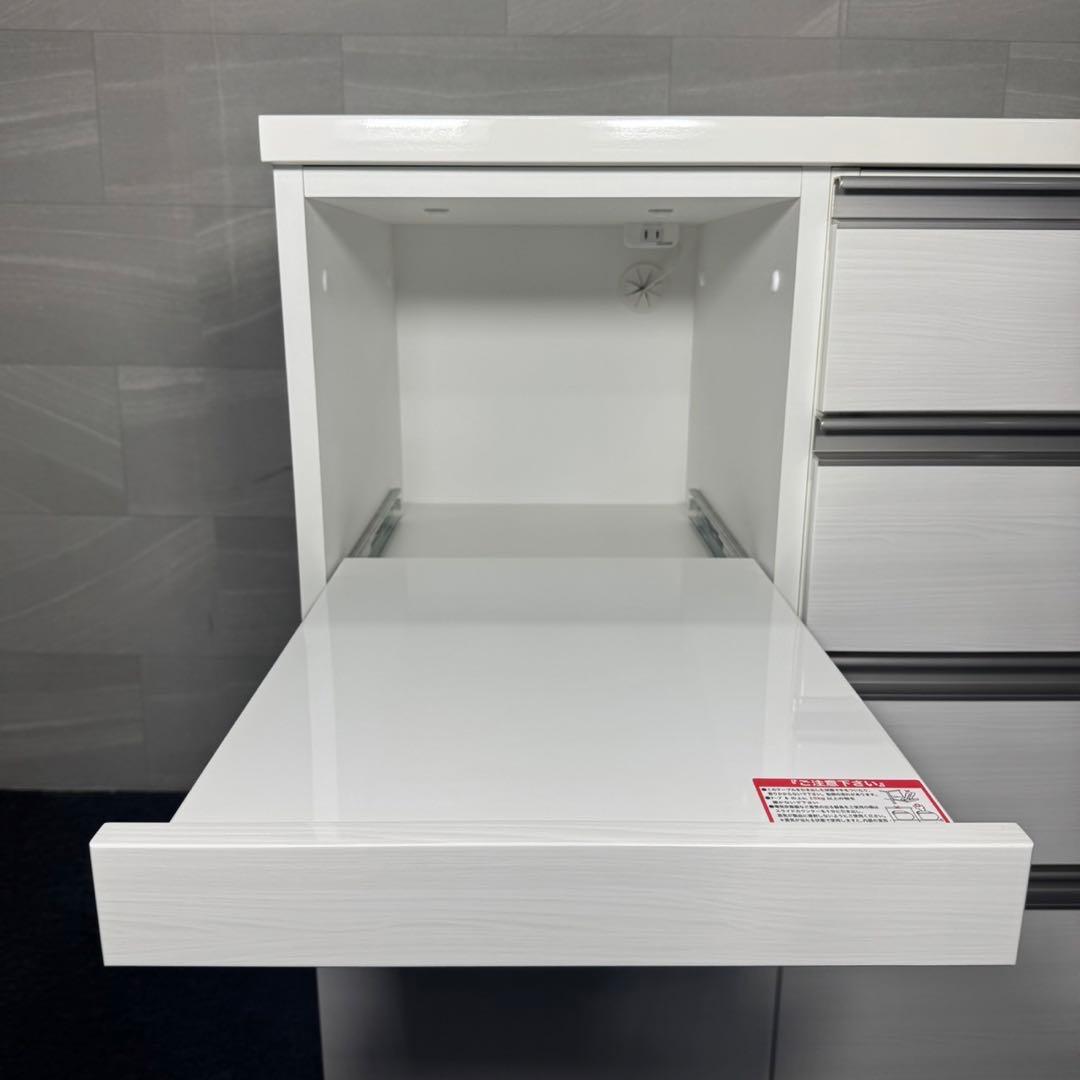 ニトリ キッチンカウンター 幅120cm リガーレ 白 美品 d4972