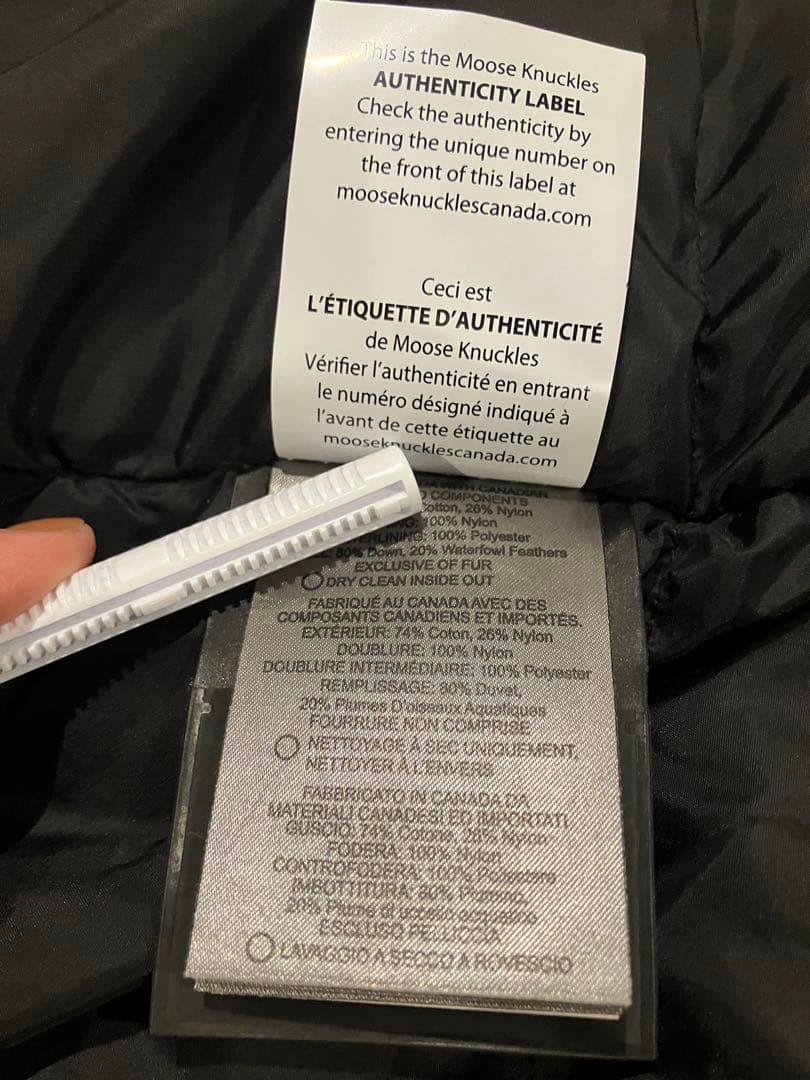 Moose Knuckles ダウンジャケット ネイビー
