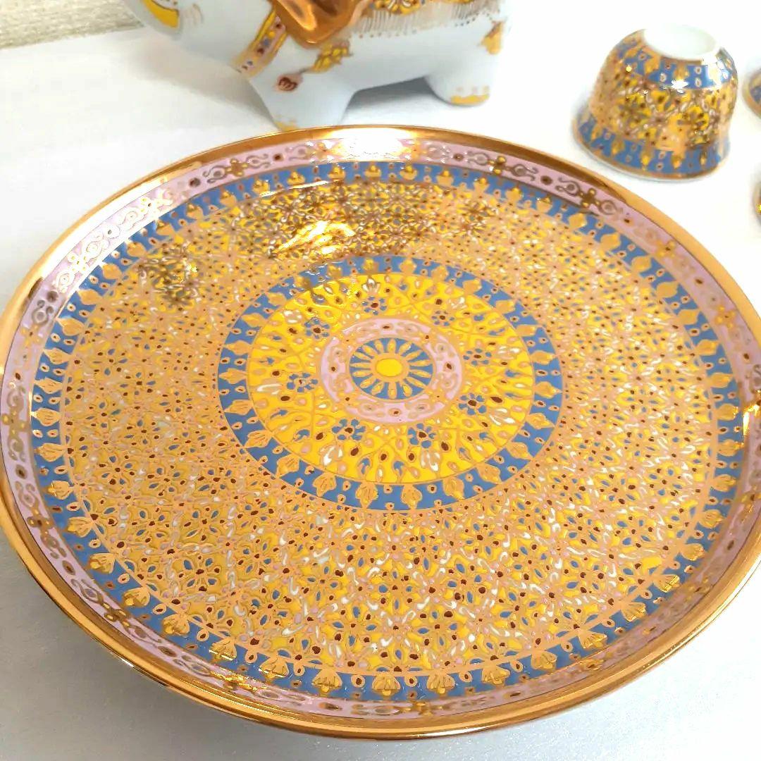 像の茶器　茶器　金