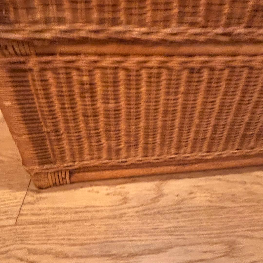 特大収納カゴ 蓋付きレトロ 古道具