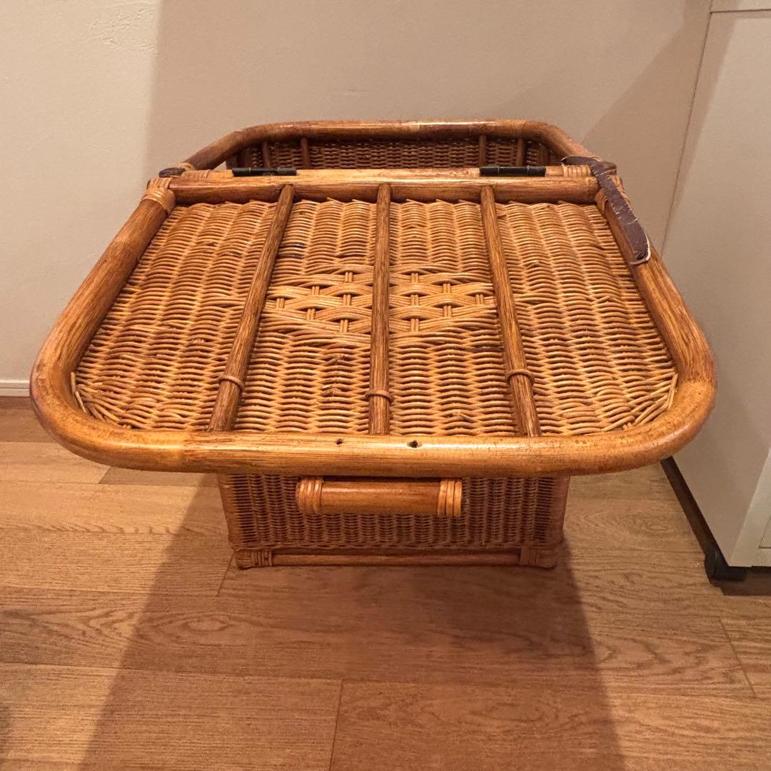 特大収納カゴ 蓋付きレトロ 古道具