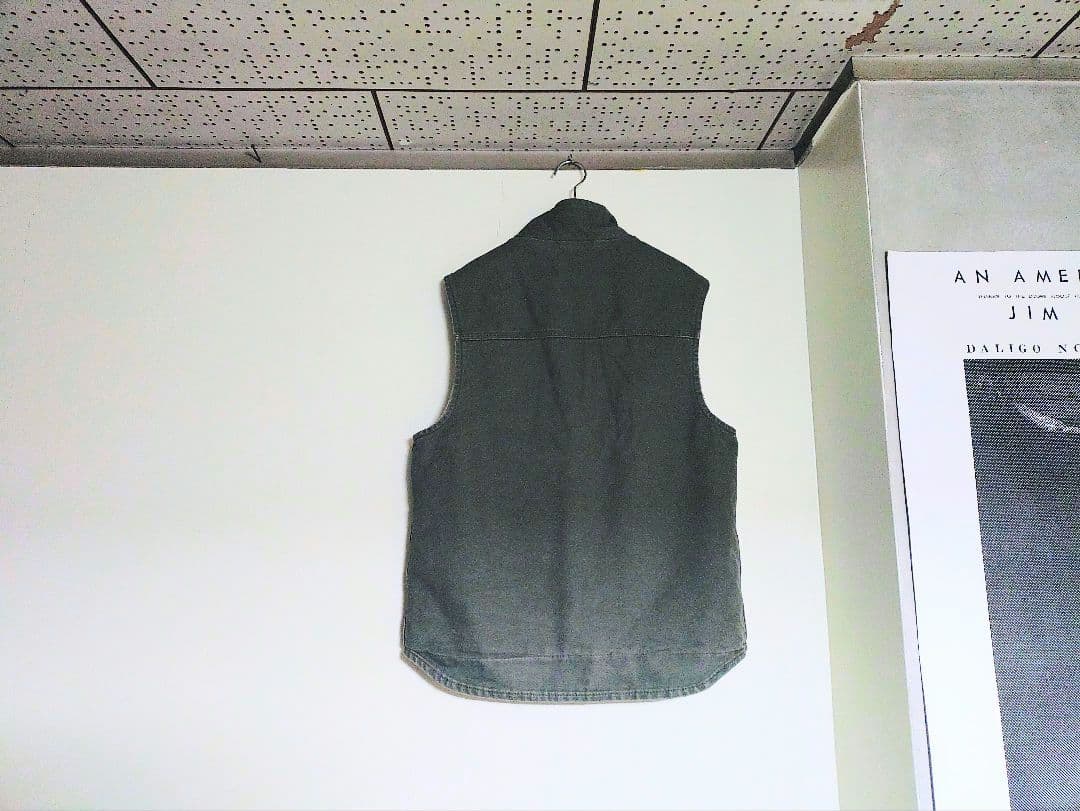 ■Carhartt オリーブグリーン【USED】ダック ベスト