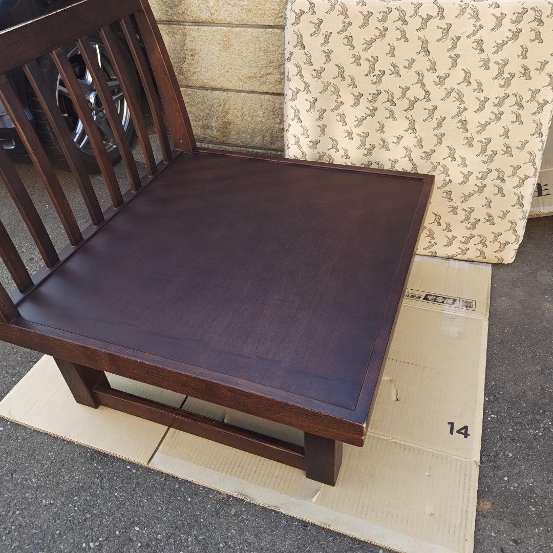 昭和レトロ　カリモクkarimoku　高級折りたたみソファ　座椅子　当時物