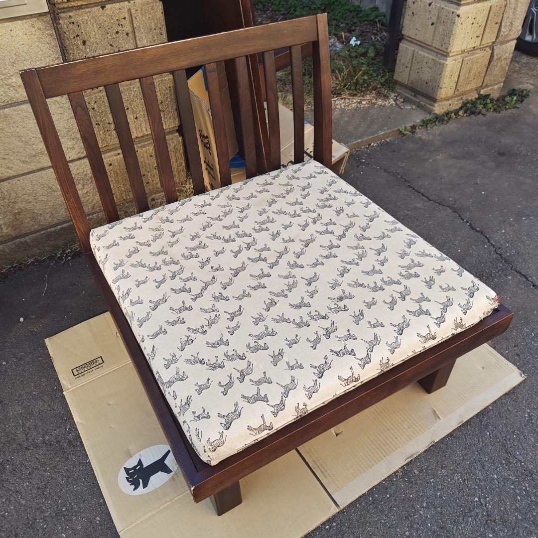 昭和レトロ　カリモクkarimoku　高級折りたたみソファ　座椅子　当時物