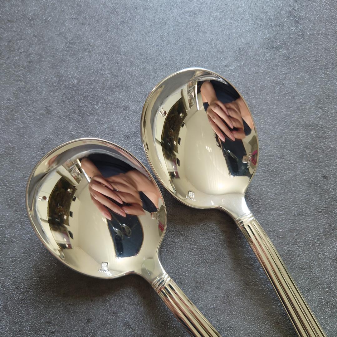 希少 美品 クリストフル アリア コンソメスプーン 2点