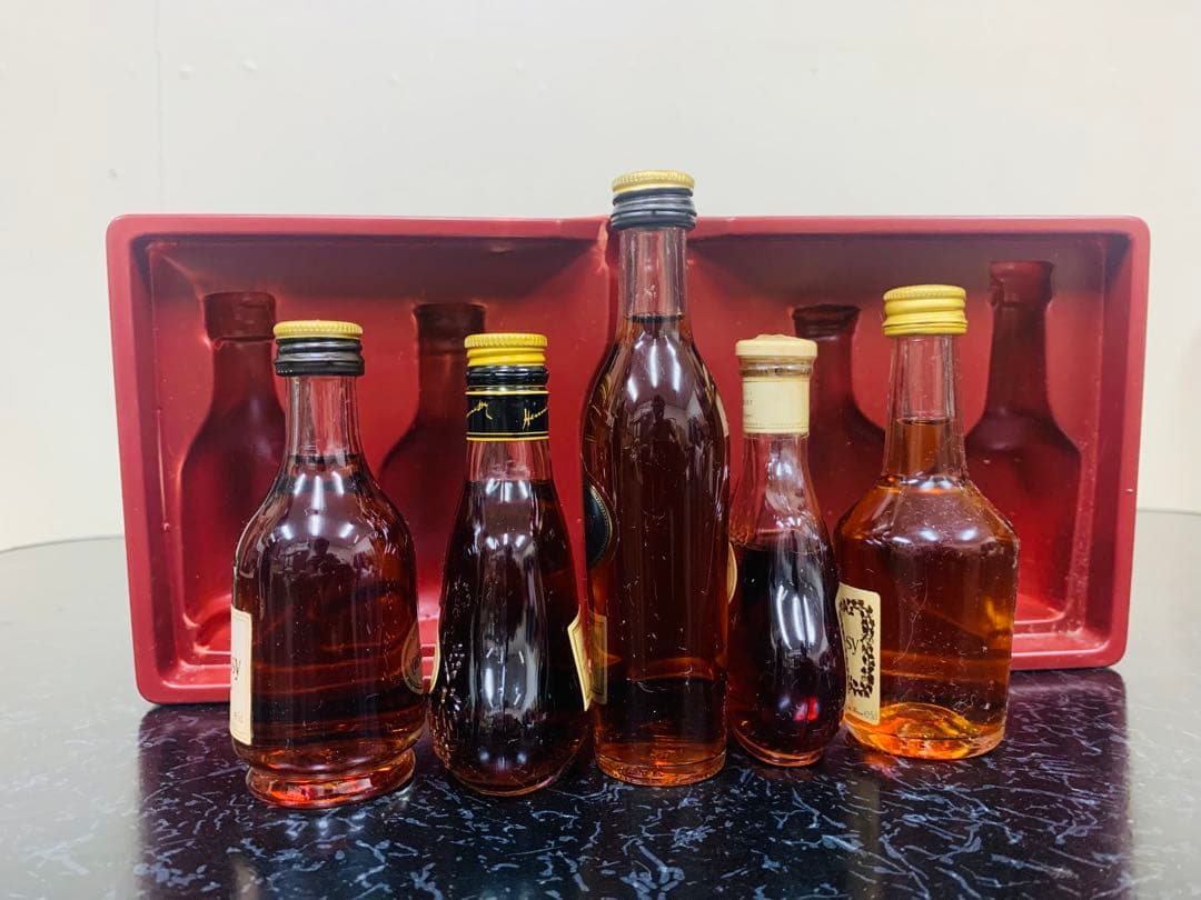 HENNESSY ヘネシーコニャックのミニボトル5本セット - 希少