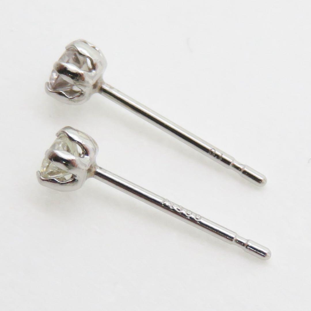 ミ*ル様 Pt900 天然ダイヤ 0.1ct×2 計0.22ct ピアス 新品