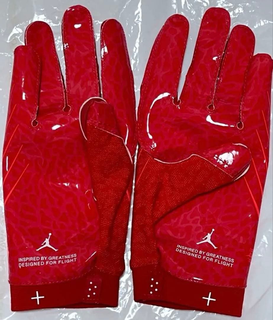 セール‼️NIKE JORDAN FLY FOOTBALL GLOVE RED L