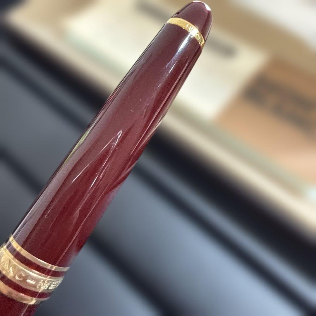 モンブラン 万年筆 マイスターシュテュック ボルドー 14k F細