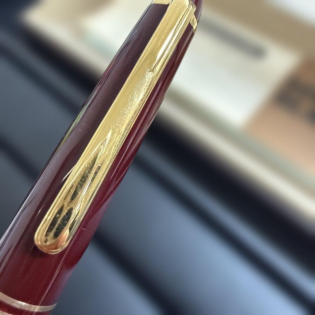 モンブラン 万年筆 マイスターシュテュック ボルドー 14k F細