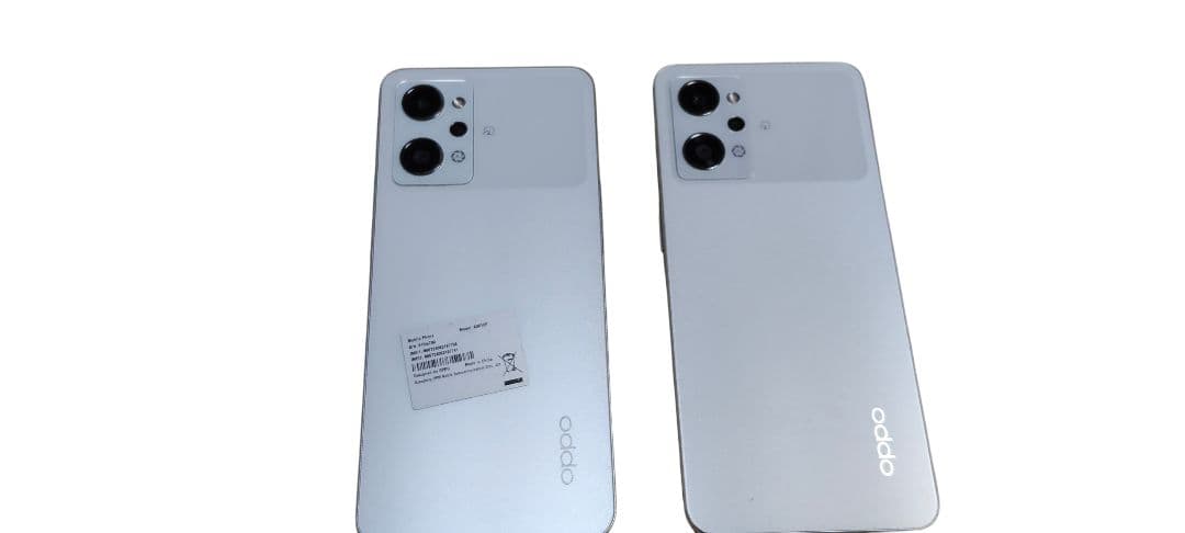 Oppo Reno 9A ホワイト 本体　2台セット　手帳型ケースなど付属品有り