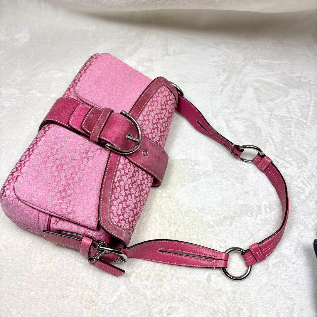 バッグ Coach One Shoulder Handbag pink soho