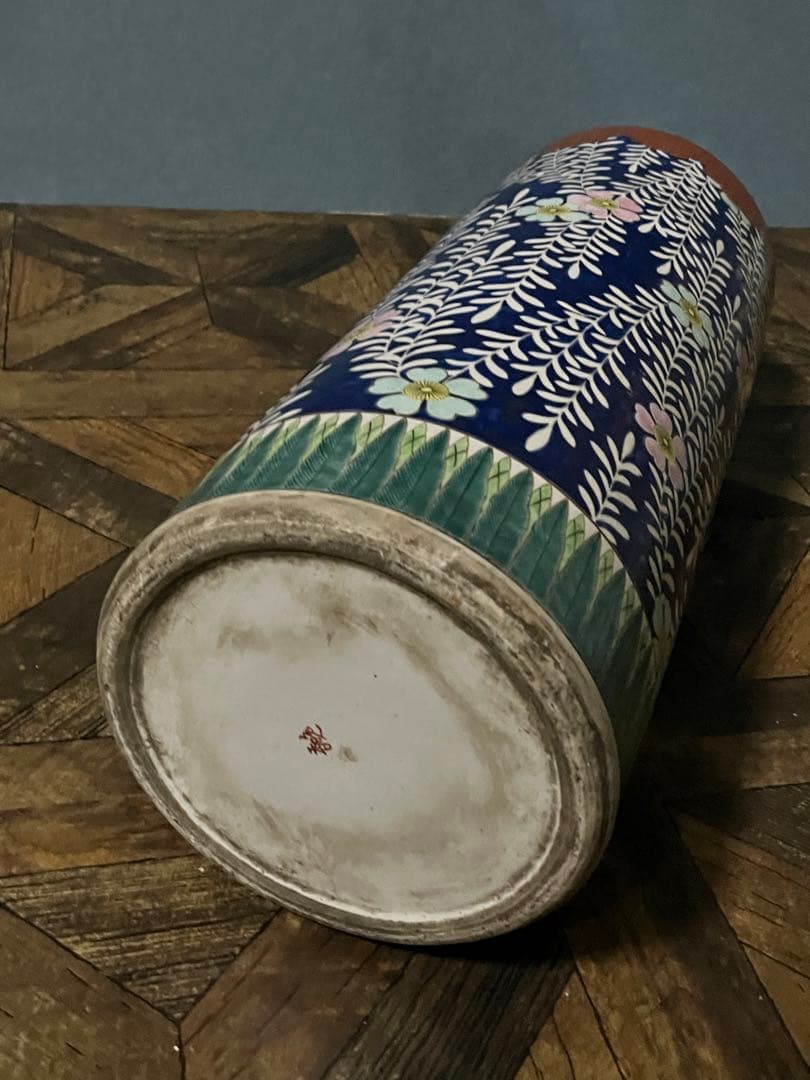 ゆきねー＊傘立て アンティーク 陶器 重圧 インテリア 和