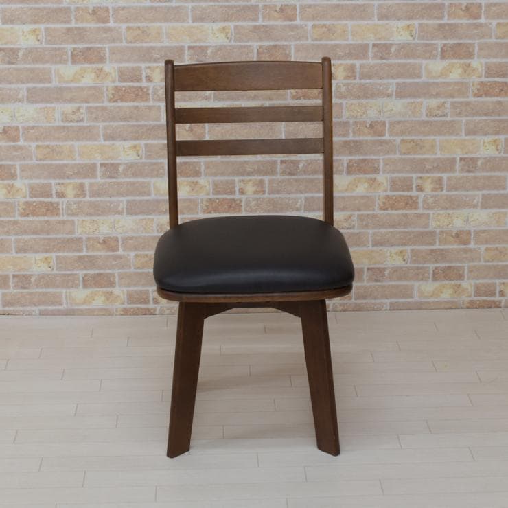 TR DC WH 4脚　回転式ダイニングチェア　ブラウン＊ブラック