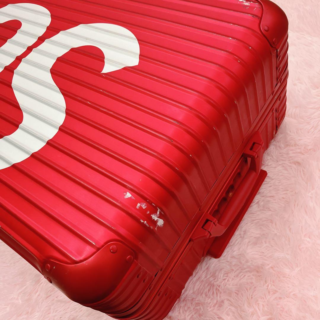 supreme RIMOWA コラボ キャリーケース 82L レッド