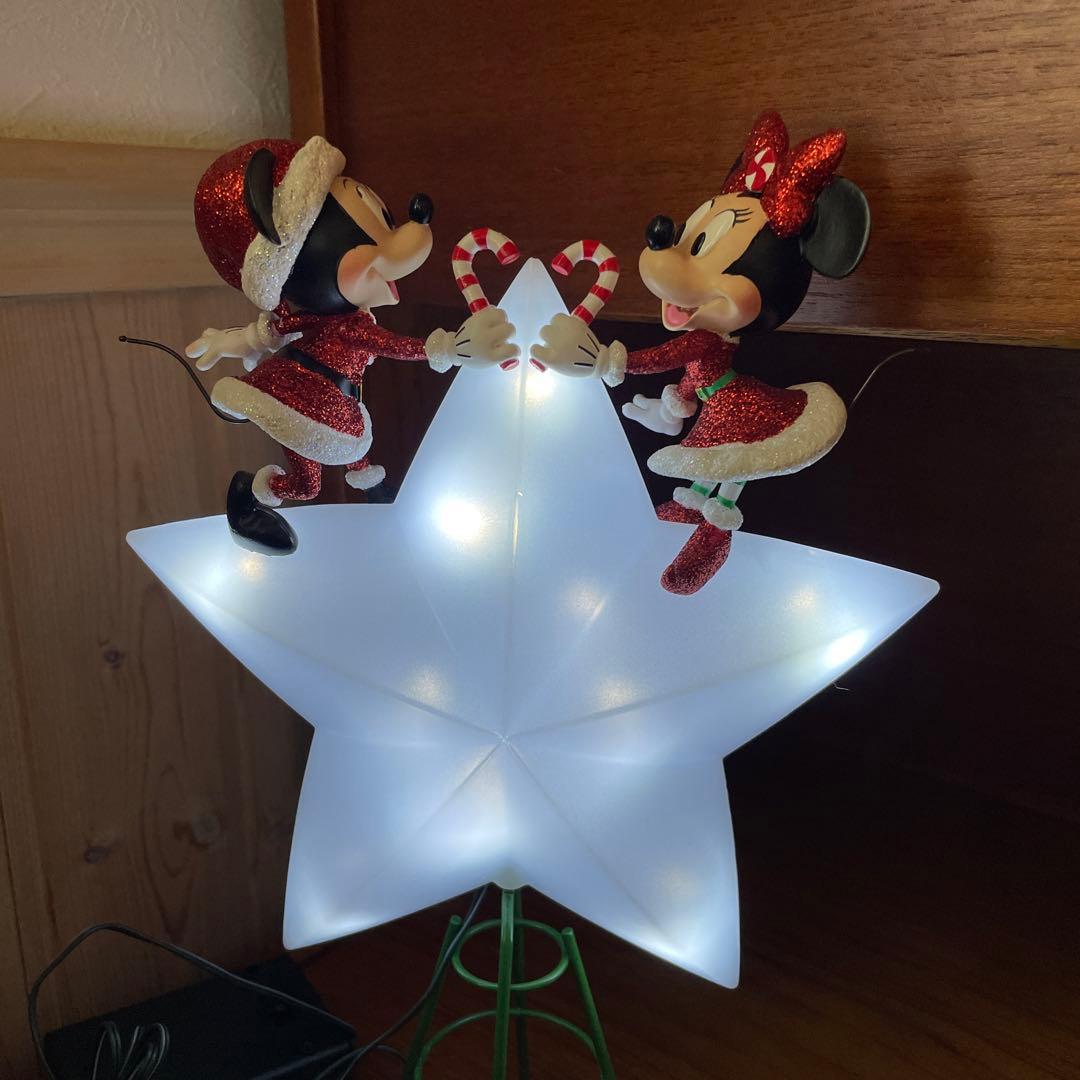 ☆レア☆ ディズニーストア ライトアップ ツリートッパー ミッキー ミニー 電飾
