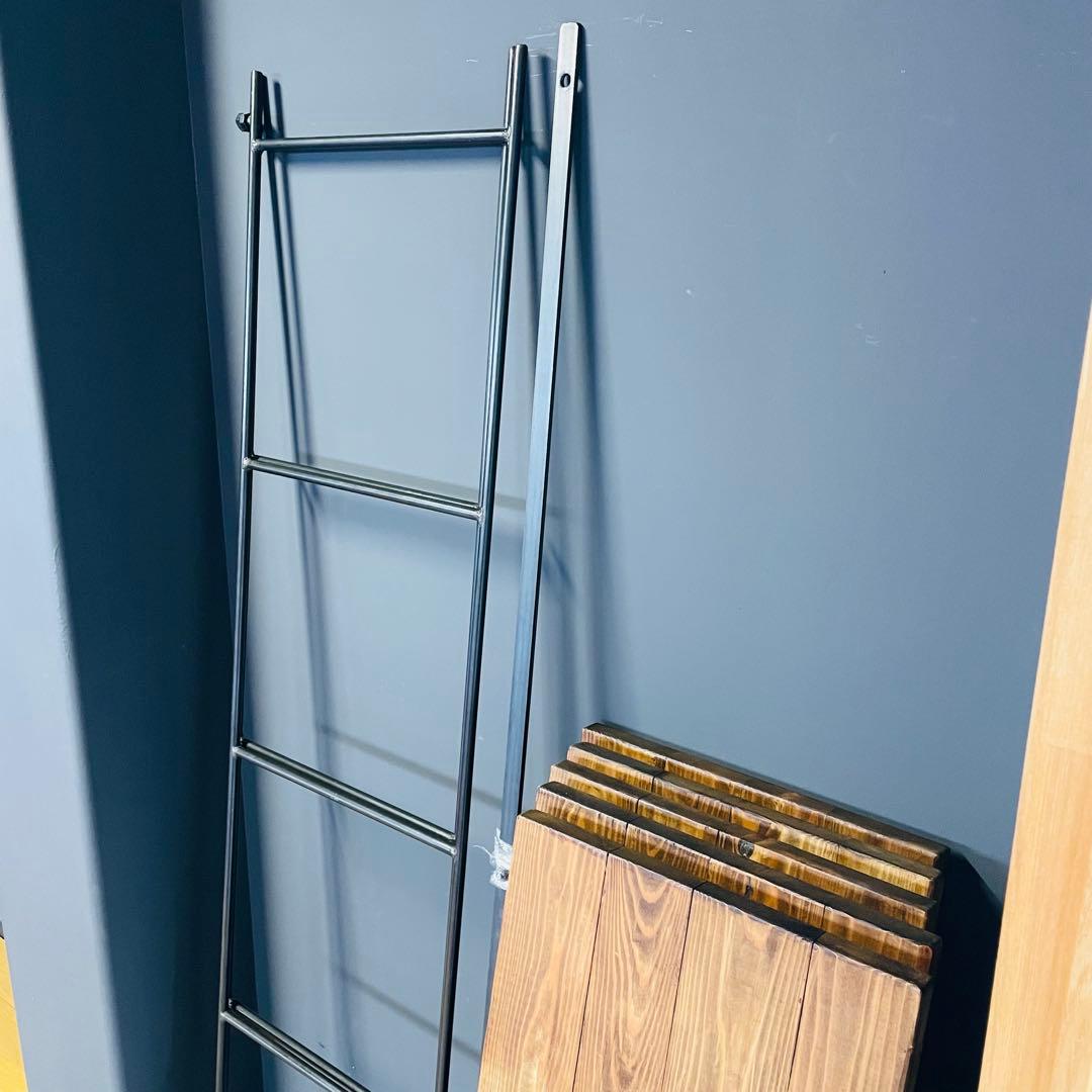 インダストリアル 5段シェルフ 幅100 高さ170 木製×スチール 店舗什器❶