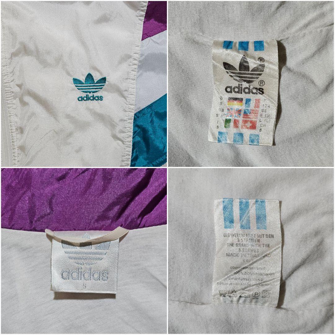 80s old adidas オールドアディダス ナイロンジャケットトレフォイル