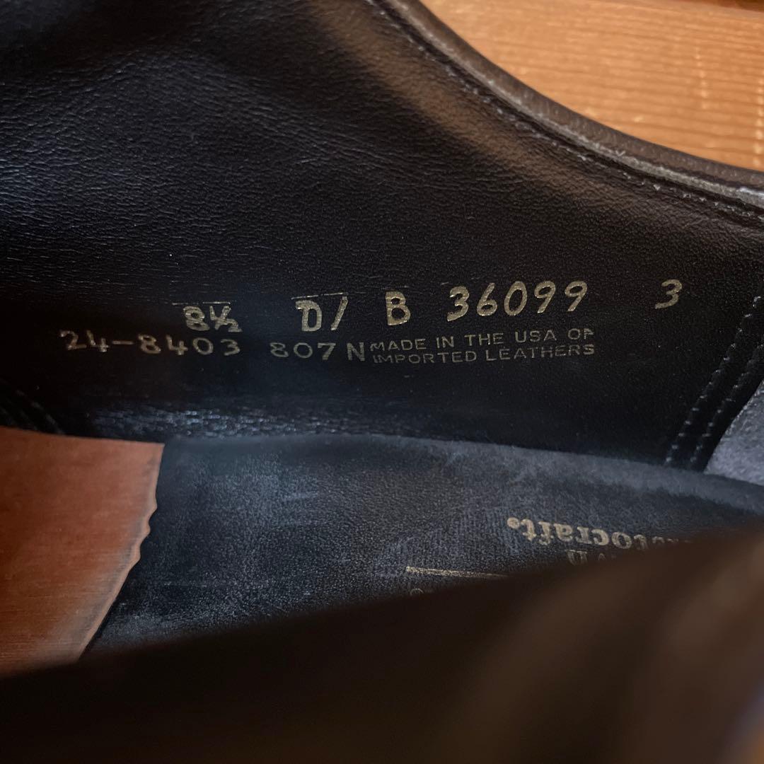 JOHNSTON＆MURPHY Uチップ US8.5 Made in USA