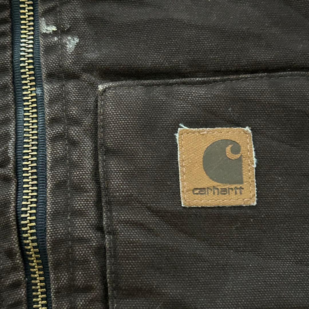 『Carhartt』カーハート　ダックベスト　V02-DKB　フェード　ブラウン
