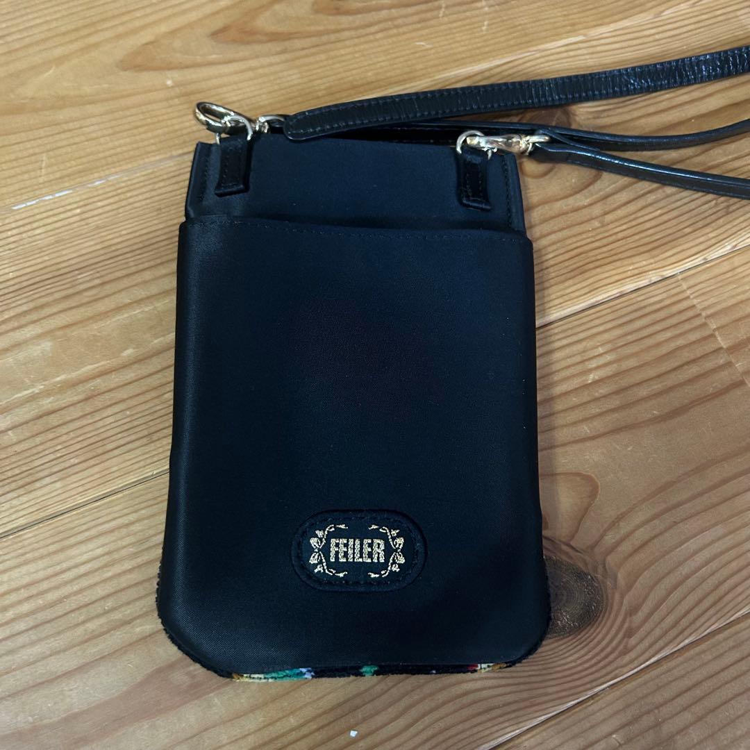 フェイラー2点 大きめ ハイジ柄 巾着型ハンドバッグ スマホショルダー斜めがけ