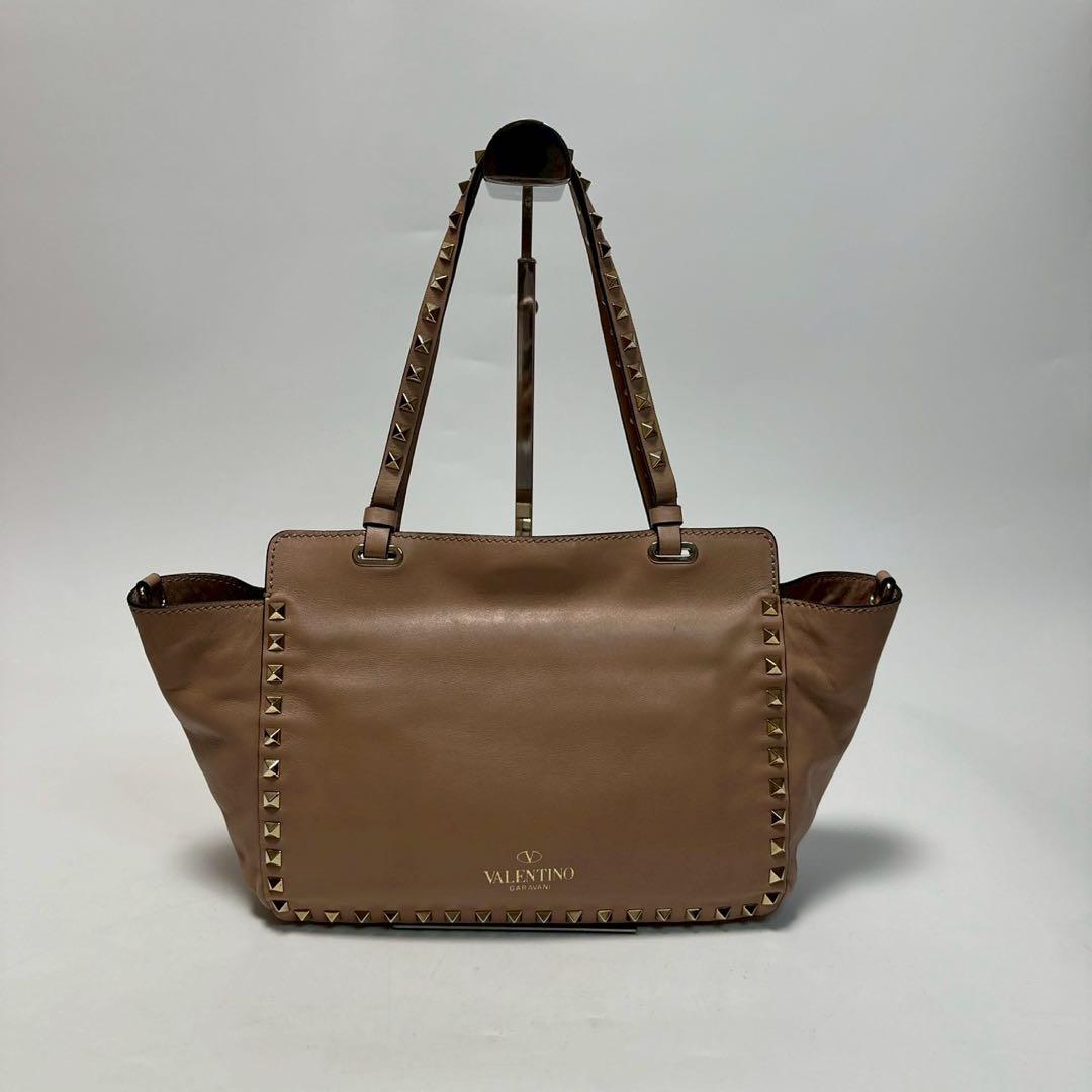 q12【美品】保存袋　領収書付　ヴァレンティノ　ロックスタッズ2wayショルダー
