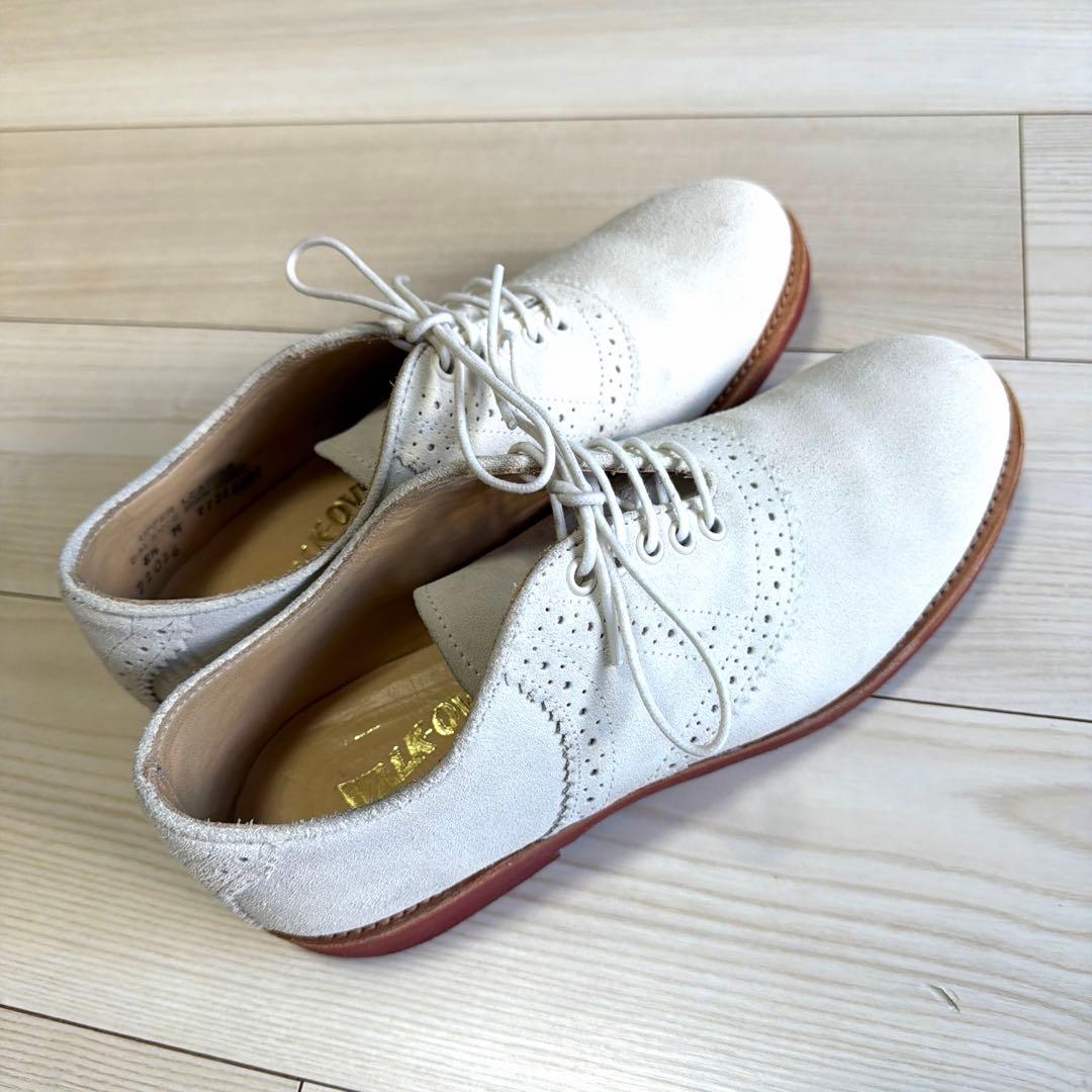 WALK OVER ホワイトバックス ダービーシューズ ウォークオーバー　サドル