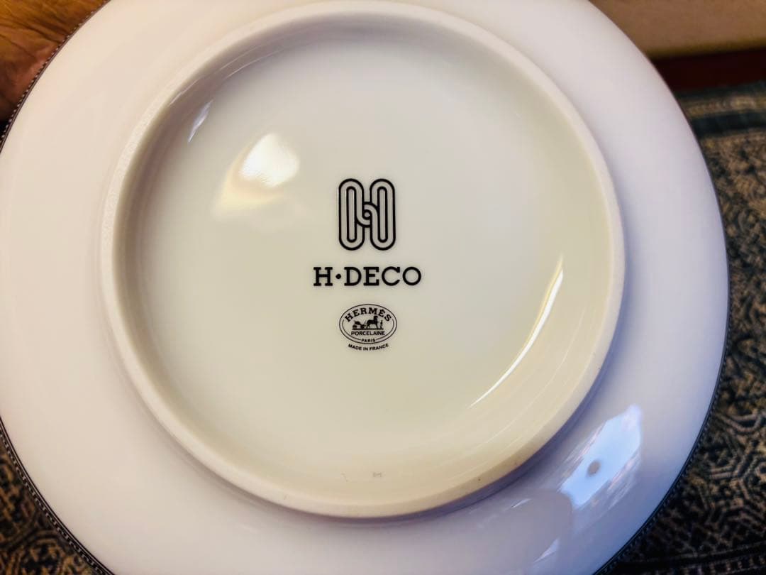 エルメス　H-DECO ブラックライン サラダボウル