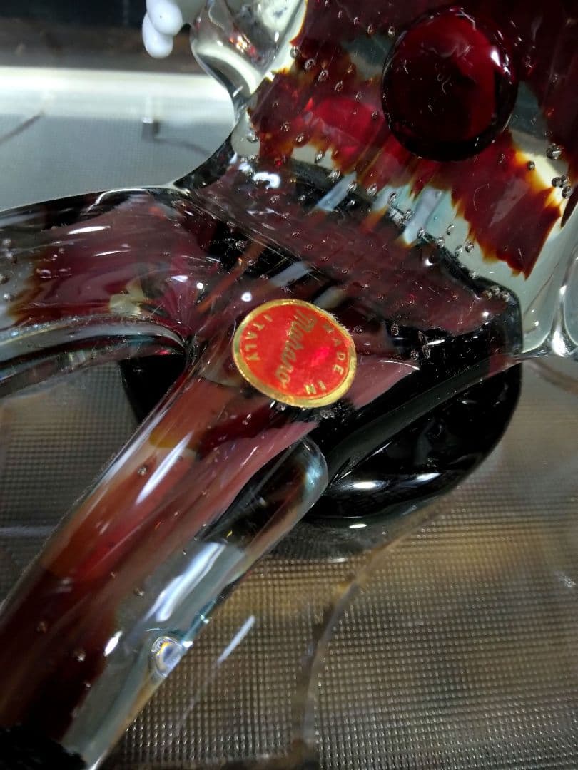 ムラーノガラス ガラス細工 イタリア製 ピエロ 道化師 ヴィンテージ 希少