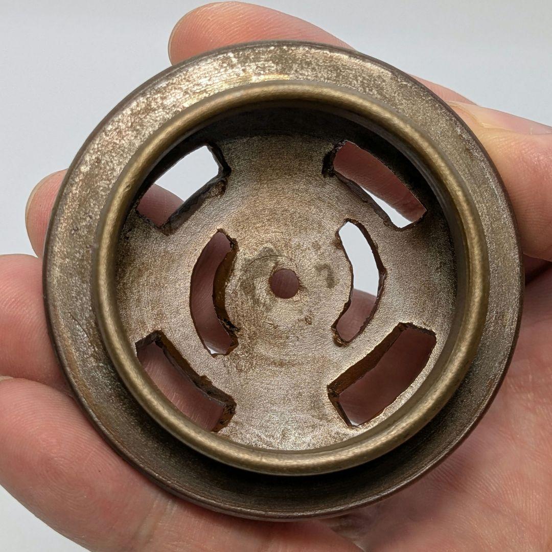 岡山県重要無形文化財 二代目藤田龍峰 備前焼 香炉 共箱共布栞 香爐 香道具