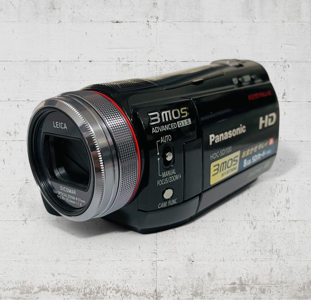 （美品） Panasonic HDC-SD100 ビデオカメラ ブラック色