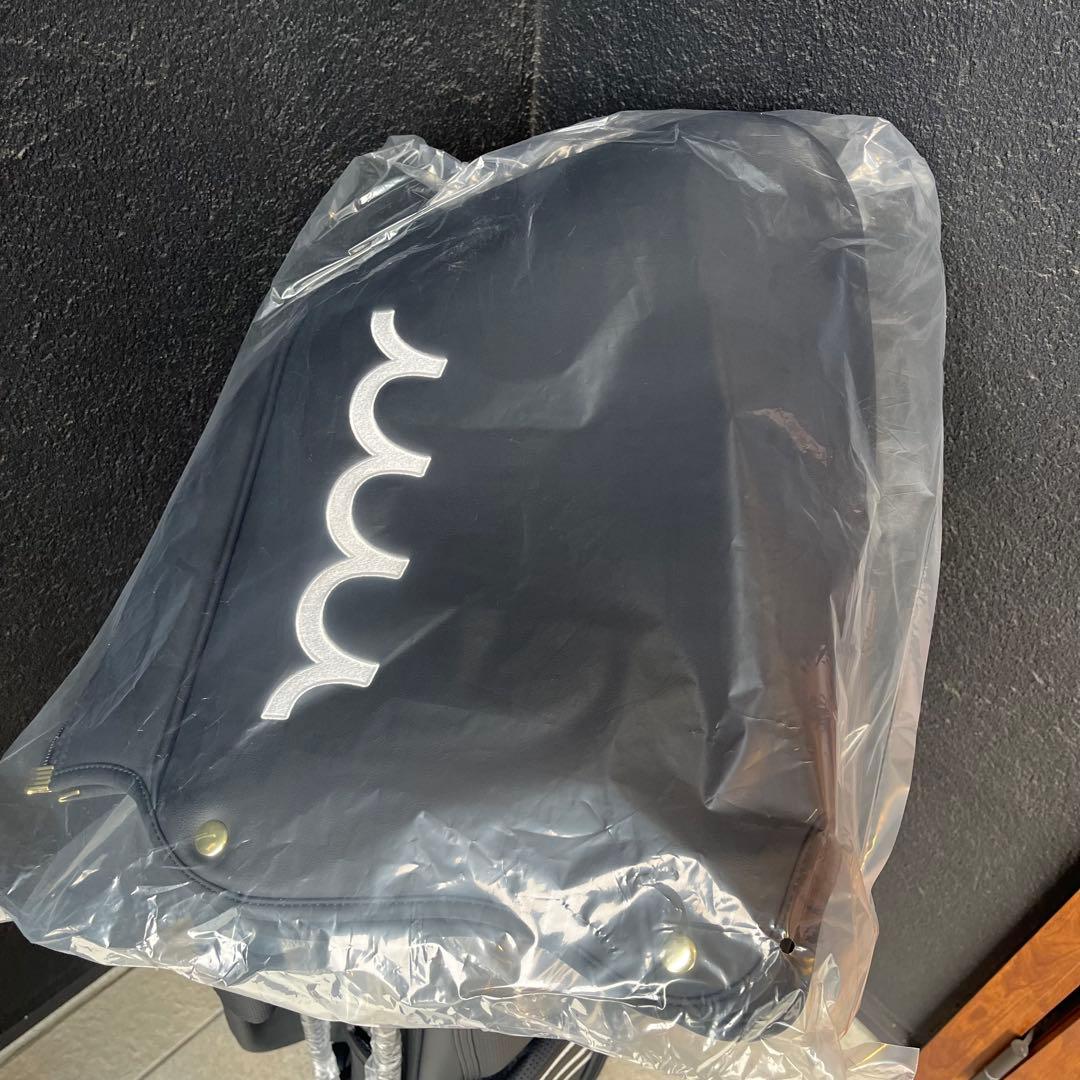 MUTA MARINE キャディバッグ ブラック エシカルレザー