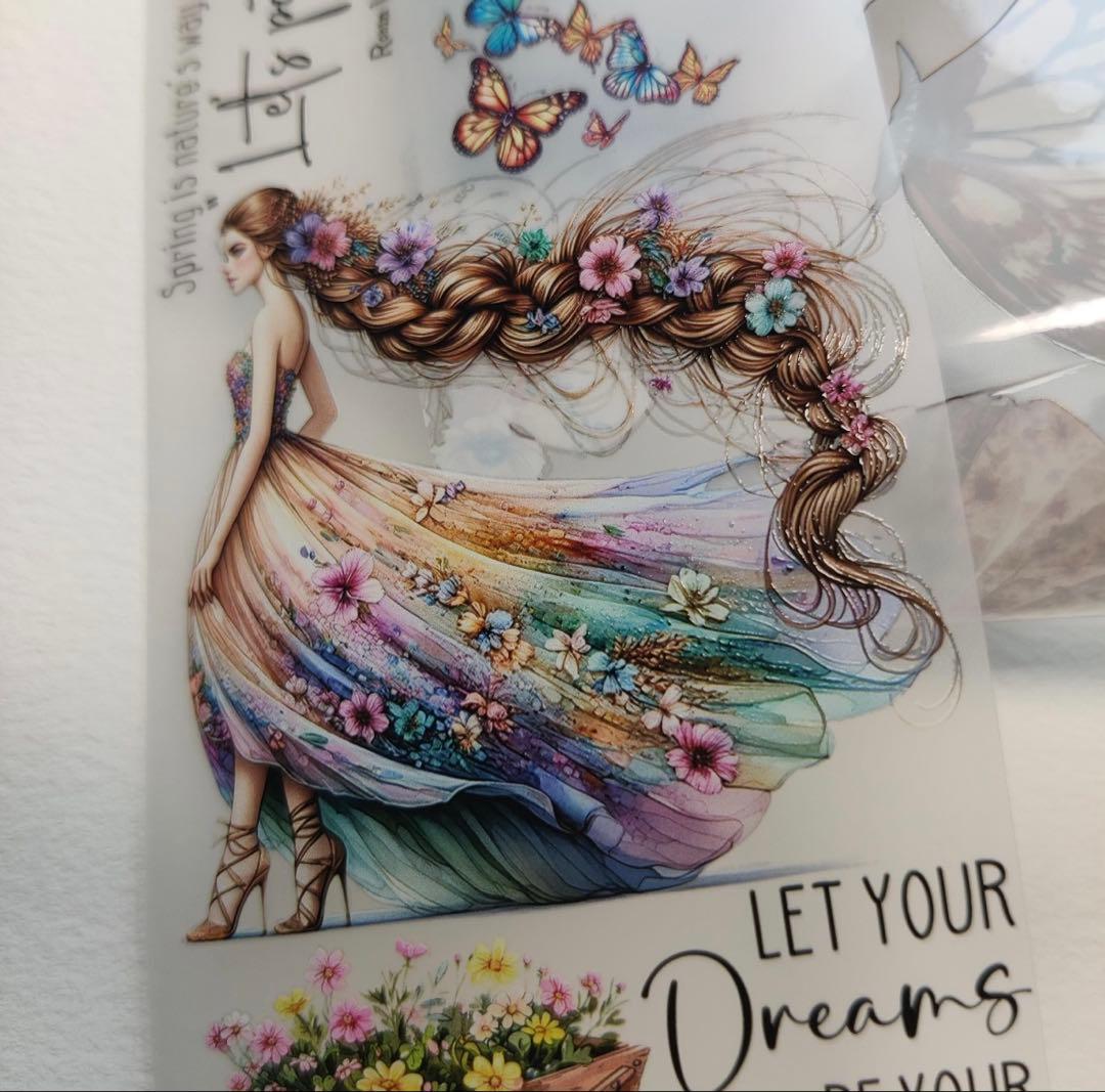海外マステ切り売り ScrapbookArtSupply 花 フェアリー 妖精