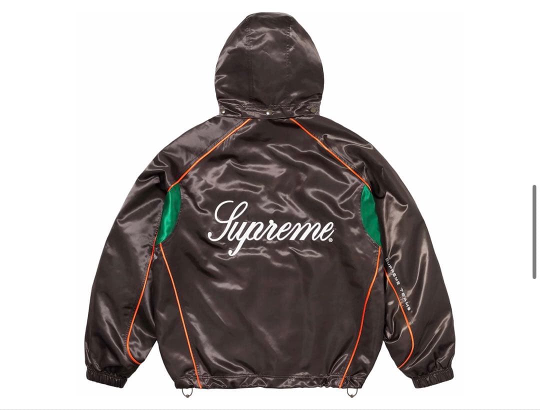 か*す様 XL Supreme Satin Hooded Track Jacke