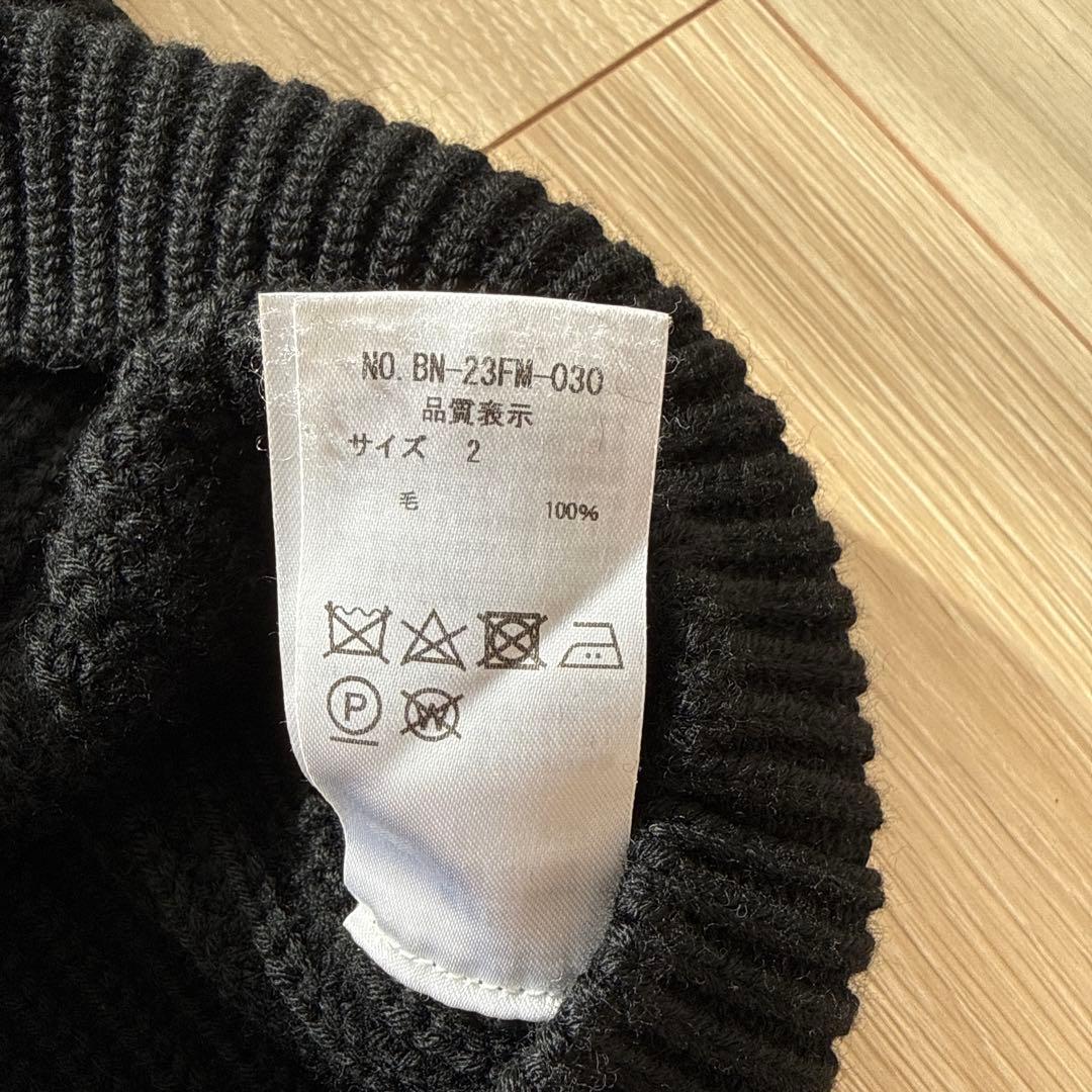 BATONER シグネチャーニット ブラックサイズ2