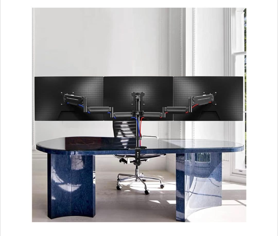 Pholiten 三画面モニターアームガス圧式17～32インチ対応(MD8003