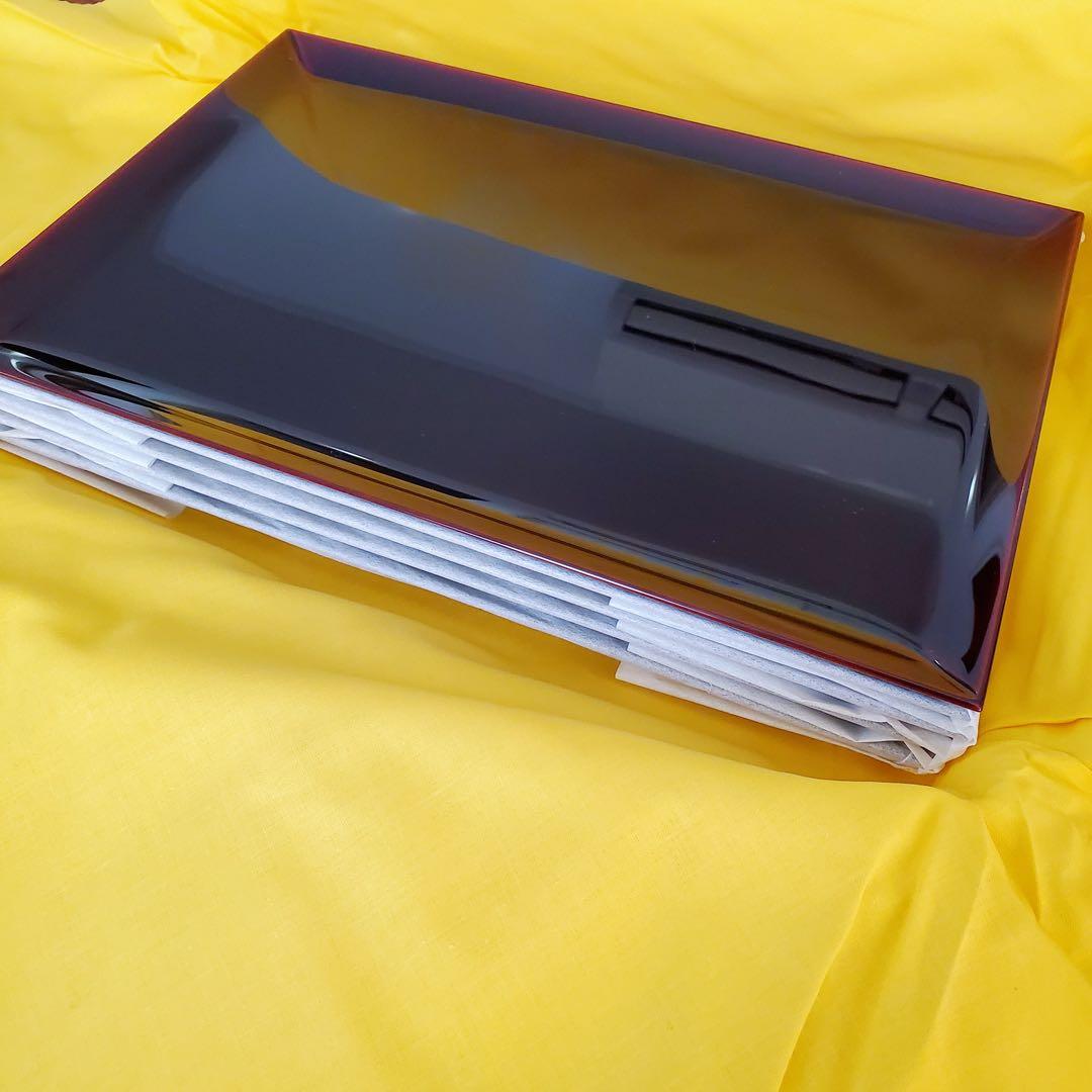 【新品未使用】点心盆　5客　溜塗　輪島塗　慶塚　トレー